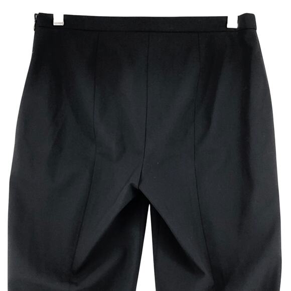 Theory Womens Size 4 Pants Trousers High Waist Wool Lined Stretch Side Zip Black - Picture 6 of 13